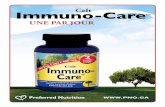 Celt Immuno-Care - Preferred Nutrition › retailer › Preferred Nutrition Products › Immuno... · 2013-03-18 · Immuno-Care ™ Celt UNE PAR JOUR Preferred Nutrition La base
