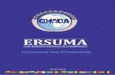 Catalogue de Formations 2018 ERSUMA...Ce catalogue de formation est la propriété exclusive de l’Ecole Régionale Supérieure de la Magistrature (ERSUMA), Institution de sensibilisation,