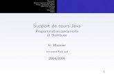 Support de cours Java - Présentationwebpages.lss.supelec.fr/.../tspJavaConcurrDistribHM.pdf · 2018-01-16 · l’environnement d’exécution java. Par contre, il y a un mécanisme