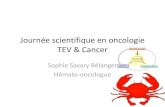 Journée scientifique en oncologie TEV & Cancer · 2018-09-18 · Bibliographie • Agnelli et al. Oral apixaban for the treatment of venous thromboembolism in cancer patients: results