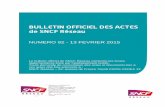 BULLETIN OFFICIEL DES ACTES...BULLETIN OFFICIEL DES ACTES NUMERO 92 – 13 FEVRIER 2015 3/26 SNCF Réseau Etablissement public national à caractère industriel et commercial 92 avenue