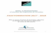 PASS’FORMATION 2017 - 2018 · 1.1 Présentation d’AGEFOS PME AGEFOS PME, 1er réseau gestionnaire des fonds de la formation professionnelle en France, couvre près de 354 000