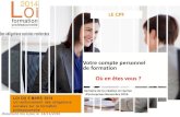 LE CPF - Chambre de commerce et d'industrie de Lyon...agefos-pme.com PRINCIPES DE GESTION pour les salariés 11 CPF tout ou partie sur le temps de travail calendrier Accord employeur