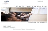 DOssier de Presse - Education.gouv.frcache.media.education.gouv.fr/file/2017-2018/41/5/... · Dossier de Presse Bac et DNB 2018 - Académie de la Martinique - 2018 6 Calendrier des