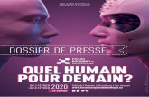 QUEL HUMAIN POUR DEMAIN? - EREGE 2020... · 2020-01-17 · DOSSIER DE PRESSE Salle de l’Aubette à Strasbourg / live internet DU 3 FÉVRIER AU 8 FÉVRIER 2020 QUEL HUMAIN POUR DEMAIN?