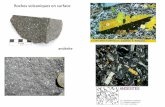 Roches volcaniques en surface spe/diversite roches magmatiques... · 2019-10-02 · magmatiques dans les zones de subduction . L’origine de la diversité des roches magmatiques