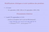 Présentations d'articles Lundi 29 septembre à 14 hofandeloule.free.fr/Hemisynth2008.pdf · 2008-09-16 · – Exemple 2 : Sonde vinyl Sulfone attachée en C-term de l'ubiquitin