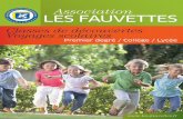 Association LES FAUVETTES · ASSOCIATION “LES FAUVETTES” Centre équestre, de loisirs et de classes de nature BP 22 - Route de Besançon - 25270 Levier Tél. : 03 81 49 52 55