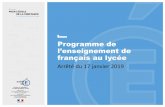 Programme de l’enseignement de français au lycéelettres-lca.enseigne.ac-lyon.fr/spip/IMG/pdf/programme...Étude la langue : mise en œuvre •L’analyse grammaticale ponctuelle: