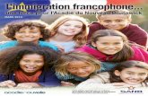 IMMIGRATION SANB · autour de l’immigrant de langue française le ... recrutement dont le travail est d’interagir directement avec la clientèle issue de l’immigration afin