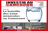 Dossier La bataille des eaux minérales au Cameroun · et de marques. La consommation de l’eau minérale au Cameroun est en hausse conti-nue. Les chiffres parlent d’eux-mêmes.