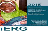 2015...Professeur Miriam Were Membre, iERG 2 Réalisations et perspectives Les recommandations 2015 de l’iERG : une vision de l’après-2015 • Redevabilité mondiale : D’ici