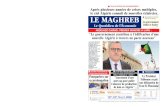 Le Maghreb : Le Quotidien de l'Economie - LE CHIFFRE DU JOUR … · 2020-02-11 · VINGT-CINQ personnes ont trouvØ la mort et 1318 autres ont ØtØ blessØes dans 1136 accidents