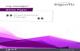 Ingentis org.manager - White paper - Organizational change...Ingentis org.manager Simulations drive Informed Organizational Change Ingentis org.manager provides a simulation mode that