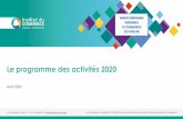 Le programme des activités 2020 - Institut du …...thématiques et établissent la feuille de route des activités • Les comités opérationnels (Retail, Supply Chain, RSE, Non