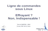 Ligne de commandes sous Linux : effrayant ? Non ... · {Ligne de Commandes sous Linux : indispensable ! – Pascal MARTIN – 47 Filtres : Quid ? Chaque outil fait une seule chose,