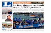 (voirp.19) Lebacdémarrelundi pour3727lycéens · Les policiers ont manifesté en France hier pour dénoncer la «haine anti-flics» en marge de la mobilisation contre la loi travail.