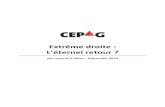 Extrême droite - CEPAG...Etude réalisée par le - Septembre 2014 - Page 2 sur 28 Table des matières Introduction L’extrême droite en Belgique, résumé historique 1. D’où