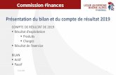 Présentation du bilan et du compte de résultat 2019aura-handball.fr/wp-content/uploads/2020/05/02_Finances... · 2020-05-21 · Autres produits 4 8 TOTAL « AUTRES PRODUITS ...