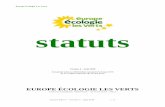 statuts - EELV · Statuts EELV – Version 4 – juin 2016 4/ 14 ARTICLE 1 – CONSTITUTION Il est fondé entre les personnes physiques adhérant aux présents statuts un ³parti