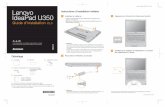 Lenovo IdeaPad new-layout SP V1.0 en p1Lenovo IdeaPad U350 SP V2.0_fr_p1 1 2 Il est possible que certains modèles contiennent des éléments non décrits ici. Si l’un des éléments