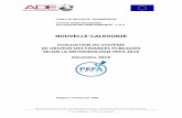 Rapport Provisoire Nouvelle Calédonie · 2020-05-19 · 7 Voir développements pour l’indicateur PI-6 en pages 28 à 30 du présent rapport . EVALUATION DU SYSTEME DE GESTION DES