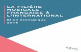 LA FILIÈRE MUSICALE FRANÇAISE À L’INTERNATIONAL · 3. Le Bureau Export. de la Musique Française accompagne. chaque année près de 300 professionnels dans le développement