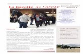 La Gazette de l Janvier Juin2017 Numéro 9 N°9 Janvier Juin 2017.pdf · années par la commission d’e Æpertise des étalons. Enfin, l’EAFS propose d’installer en France une
