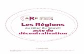 Les Régions - FranceOlympique.com...Dossier de presse 4 juillet 2012 Les Régions au cœur du nouvel acte de décentralisation (2)« J’engagerai une nouvelle étape de la décentralisation.