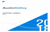 RAPPORT ANNUEL 2018 AudioValley Vdef · audiovalley – rapport annuel 2018 2 1 le mot du ceo 4 2 descriptif des activites du groupe 5 2.1 presentation generale 5 2.2 une offre unique