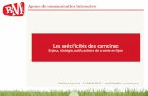 Les spécificités des campings - CCI Lozèrelozere.cci.fr/sites/default/files/upload/bms-campings.pdf · Un mauvais usage des réseaux sociaux ... Il est vrai, l’impact des annuaires