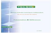 35 ans au service du solaire©férences-pv-tecsol.pdf · e-mail : marine.lucas@tecsol-antilles-guyane.fr. REF TECSOL (2018-06) 5 Les moyens humains L'équipe permanente de TECSOL