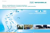 Des solutions innovantes pour les eaux usées et les déchets · de manière économique dans l’industrie L’eau claire, les eaux de procédé, le recyclage des effluents et des