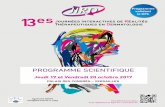 JIRD Programme validant 13 Thérapeutiques en Dermatologie esjird.info/wp-content/uploads/2017/09/Prog_13eJIRD-min.pdf · 2017-09-04 · Journées Interactives de Réalités 13 Thérapeutiques