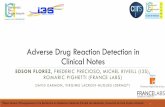Adverse Drug Reaction Detection in Clinical Notesriveill/IADB/IADB-meeting/18-09-27-IADB-Edson.pdf · Adverse Drug Reaction Detection in Clinical Notes EDSON FLOREZ, FREDERIC PRECIOSO,