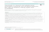 Sensitivity to reward and adolescents’ unhealthy snacking and … · 2017-08-28 · Background Adolescents often adopt unhealthy eating habits such as a low consumption of dairy