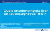 Quels enseignements tirer de l’autodiagnostic RPSevenementiels.aphp.fr/wp-content/blogs.dir/173/files/...2017/07/28  · 3 Plan APHP « socle » d’actions de prévention RPS 2010