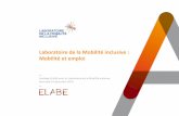 Laboratoire de la Mobilité inclusive : Mobilité et emploi · transports en commun (32% et 39% pour les usagers du bus, 26% et 37% pour les usagers du métro/RER). La conviction