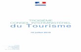 troisième conseil interministériel du Tourisme · 2018-07-19 · 1. En2017, laF r ceosvé g dp m iè t . u 87 millions de visiteurs étrangers, dont 800 000 environ dans les Outre-Mer.