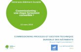 Commissioning : une étape fortement conseillée · 2019-03-13 · Rapport de synthèse sur les essais saisonniers ... New construction international 2016) ... et les utilisateurs