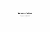 TransAlta Corporation Rapport de gestion · Rapport de gestion 31 décembre 2016. M1 TransAlta Corporation R égr 2016 TRANSALTA CORPORATION M1 TRANSALTA CORPORATION Rapport de gestion