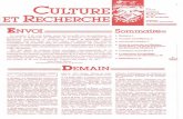 Culture et Recherche n°01, avril-mai 1985 · spéléologues-archéologues mlmers d'A] sace à Giromagny (Territoire de Belfon), orgiuu..,;ée par le Groupe Departemenl~11 • OtmaÎn