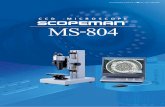 CCD MICROSCOPE MS-804...MS-804 DIGITAL MICROSCOPE 焦点距離の違う3つの画像を撮影して、 1つに合成しています。全画面 左右分割画面 上下分割画面