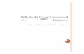 Bulletin du Conseil communal Lausanne · 125e année 2011-2012 – Tome I 324 Bulletin du Conseil communal de Lausanne ... du Mouvement pour la Défense de Lausanne et consorts (374
