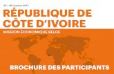22 > 26 octobre 2017 RÉPUBLIQUE DE CÔTE D’IVOIRE · MAROC 26 > 30 novembre 2018 (Les dates sont susceptibles de modification) ... 2011) • Président du Mouvement Réformateur