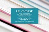 LE CODEqueditlecode.be/wp-content/uploads/2018/07/Brochure-Code.pdf · 2018-07-03 · LE CODE : QU’EST-CE QUI CHANGE ? 7 PRÉSENTATION LIVRE 1 LIVRE 2 LIVRE 3 LIVRE 4 LIVRE 5 LIVRE