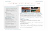 École et Cinéma September 26, 2018 AFFICHE DE FILM · • Identiﬁcation de caractéristiques propres à différents genres de textes. (C2) • Connaissances sur la langue (…).