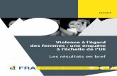 Violence à l’égard des femmes : une enquête à l’échelle de l’UE. … · 2014-10-27 · de l’UE dans la lutte contre la violence à l’égard des femmes, telles que la