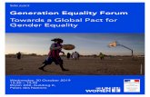 Towards a Global Pact for Gender Equality · About the event This event is part of preparations for the Generation Equality Forum, a global gathering for gender equality convened