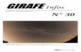 GIRAFE Infos N30web · GIRAFE Infos N° 30 - Page 2 EDITORIAL L'actualité de ces derniers mois a été riche en événements. Rappelant les dimensions de l'espace et du temps qui